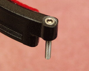 Cap headed bolt showing its flush to the tube ring edge